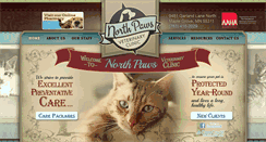 Desktop Screenshot of northpawsvet.com